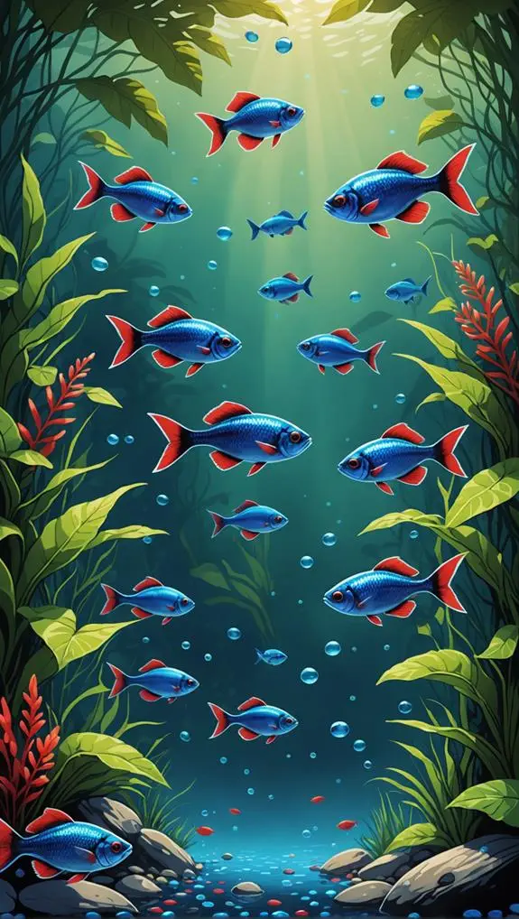 colorful freshwater aquarium fish